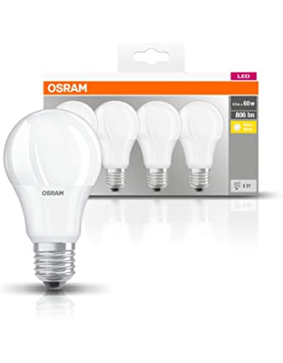 OSRAM LED Base Classic A 9W=60W 4-Pack
