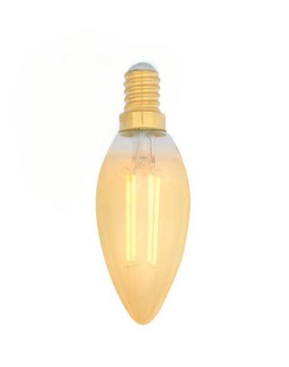 Amber E14 LED kaars 5w