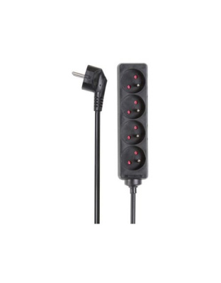 Perel stekkerdoos 4voudig / kabel 5m